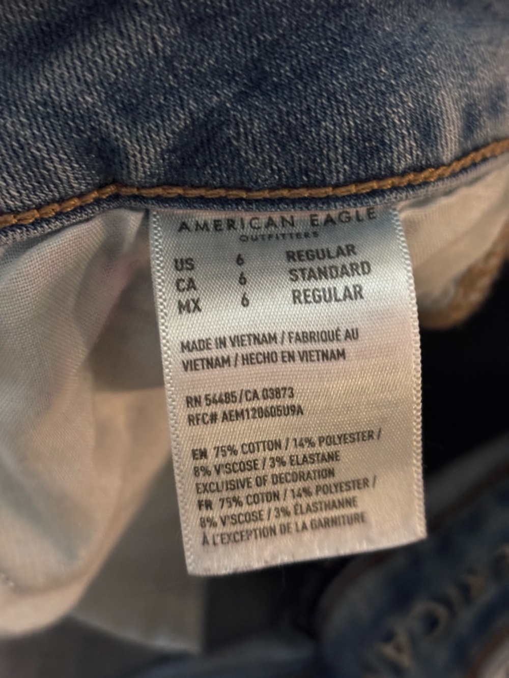 American Eagle Outfitters Light Blue Skinny Jeans | Size 6 - Picture 4 of 13